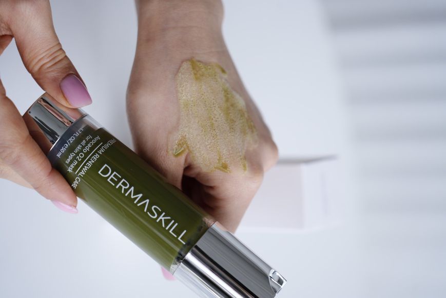 Киснева маска для шкіри з екстрактом авокадо Dermaskill 50мл / AVOCADO O2 MASK #avocado02mask фото